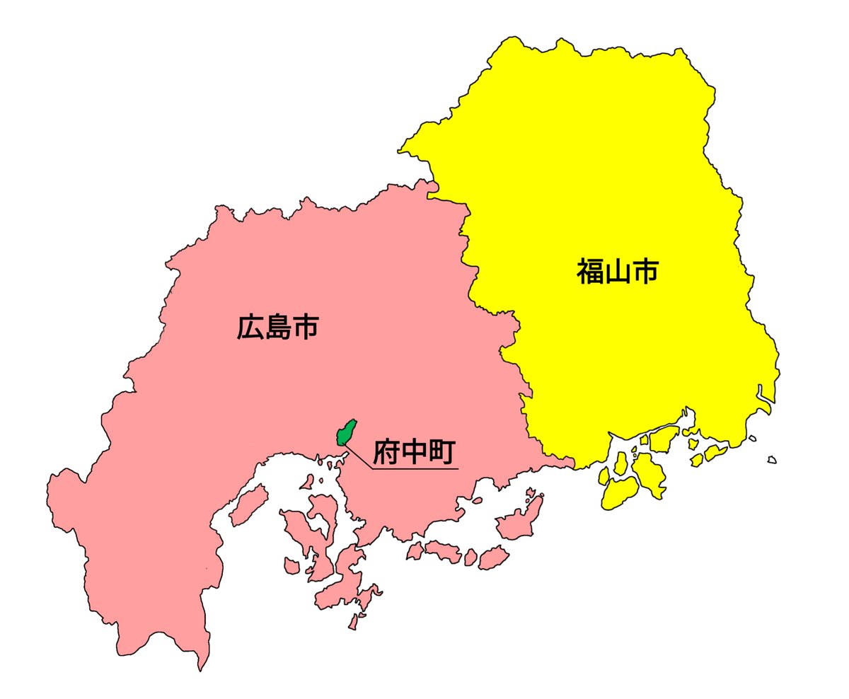 yy_so_hu_lit's tweet photo. 大合併しすぎた広島県 https://t.co/73ndb5Vg0n