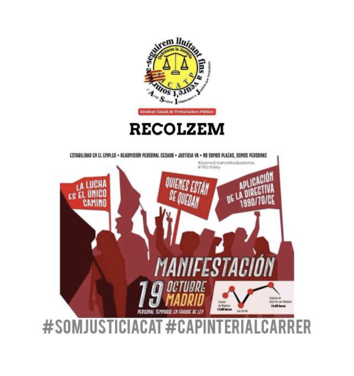 SICATP_lasijcat's tweet photo. #Somjusticiacat #Capinterialcarrer @mintradigital @justiciagob @sanchezcastejon @justiciacat @govern @JuntsXCat @Esquerra_ERC @socialistes_cat @PPCatalunya @PodemosCat2015 https://t.co/3byhp2Figw