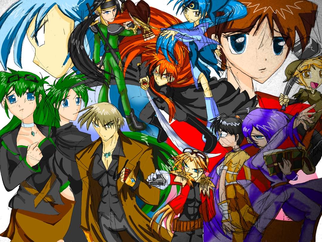farah_idris's tweet photo. First time color my old drawings of my ocs in Bleedman style with Ibispaintx. 
I love his drawing style. The first time saw his drawing was KOF featured K and Kula
Shizuko Trigger belong to CandyGirl105 
 #ibisPaintX #Bleedman https://t.co/KQ5vpva77w