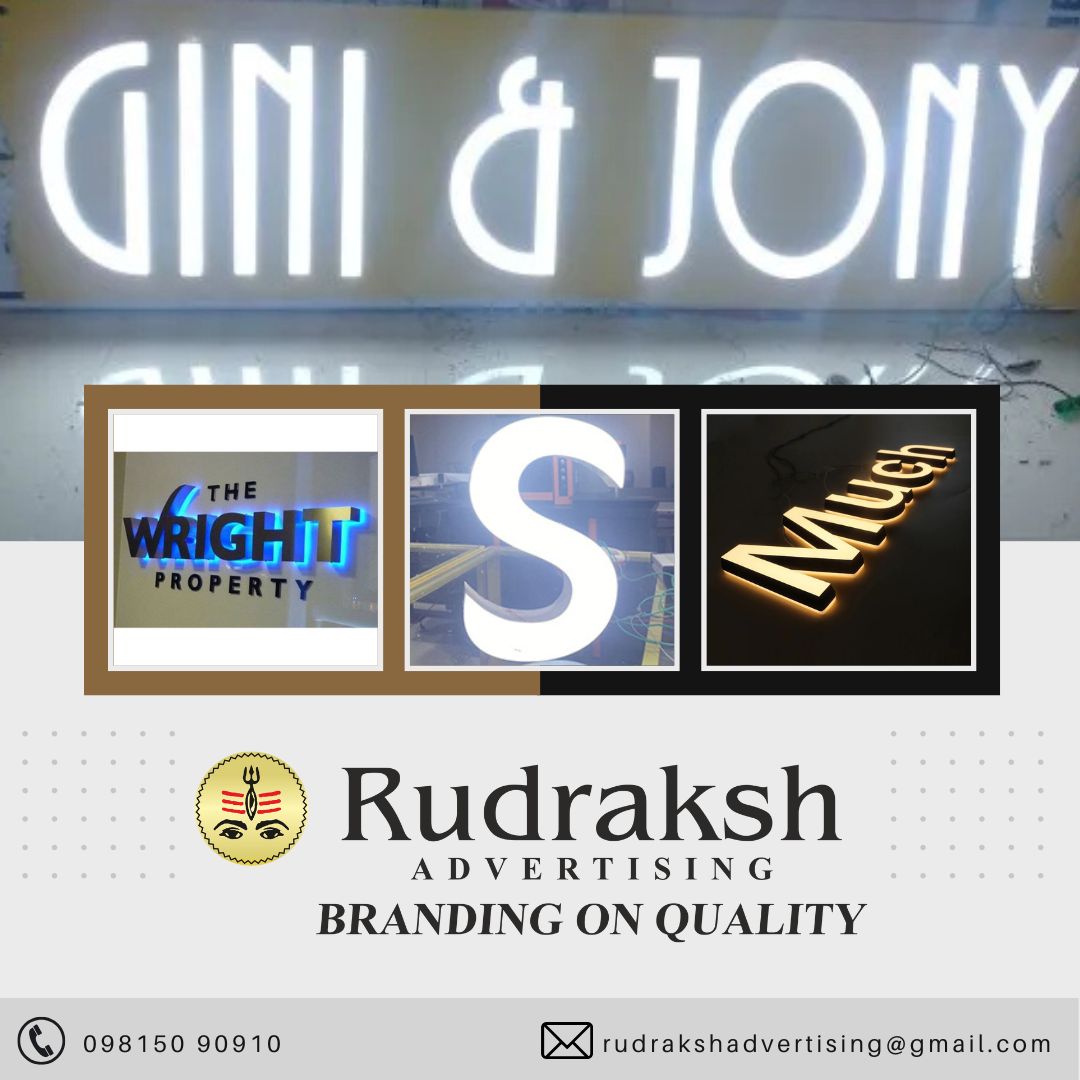 RudrakshAd1977's tweet image. Looking for eye-catching signage? Rudraksh Advertising offers premium Liquid Letter Signage solutions in Tricity! 

📞098150 90910
🌐rudrakshadvertising@gmail.com

#ssletters #tricity #chandigarh #mohali #logo #3dliquidletter #castacrylicletter #liquidletter
