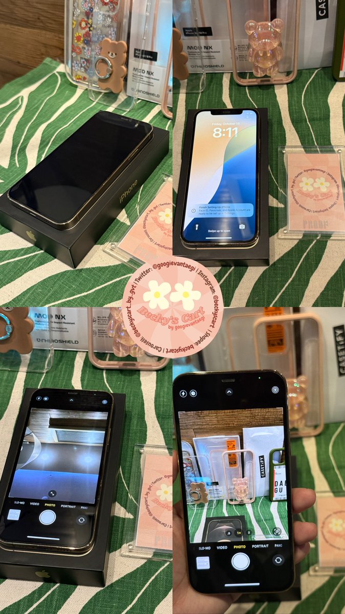 🌈 BECKY’S CART 🌼
WTS LFB PH

💫 iPhone 12 Pro 256 GB (GOLD)
> Bought last June 2021
> Sim locked (Smart)
> 82% battery life
> With box (charging cable has never been used)

💰₱20,000 (cash or bank transfer)

💌 DM/reply

1/2 cont ⬇️
#beckycart