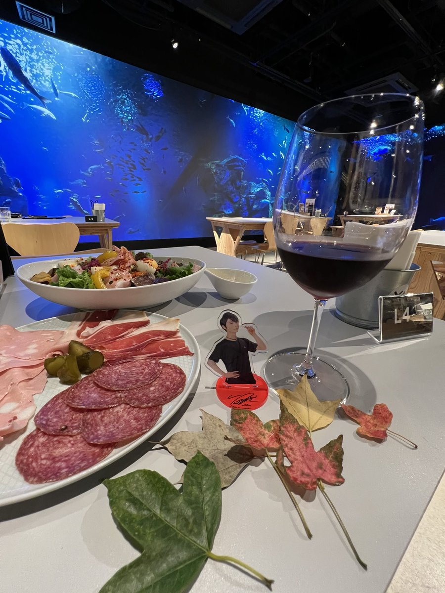 bery_ba_mi's tweet photo. ラストは、#CrossBPlus で🍷✨✨
歩き疲れた足を休めながら巨大モニターに羽生くんが映るのをまったりと待ちます♡
至福の時間✨✨✨
ダイバー🤿の私には、#男鹿水族館と、#仙台うみの杜水族館の映像も最高の癒し💙
#羽生結弦
#秋の仙台🍁 https://t.co/H4r4WArVtO