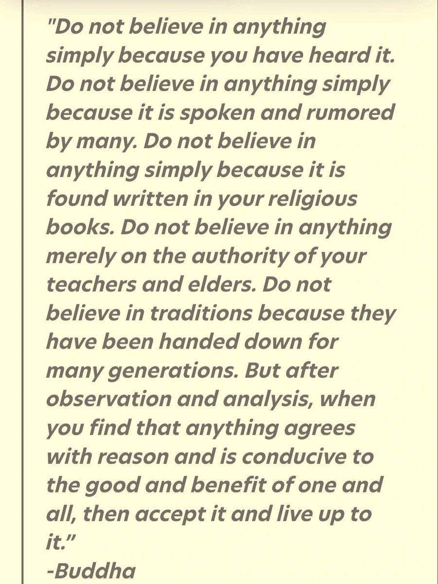pratsonpaper's tweet photo. As a research professional, this just tells me that Buddha was a fan of research, observation and analysis much before it was cool 😃🙌 #research #discernment #observation #analysis #quotesdaily #Buddha #buddhaqotes https://t.co/6mmcx9MaVr