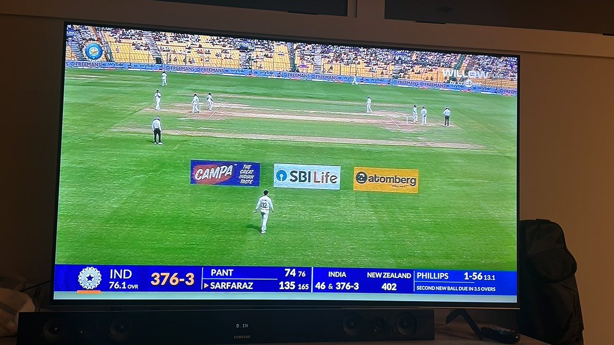 Not loving this! #INDvsNZ