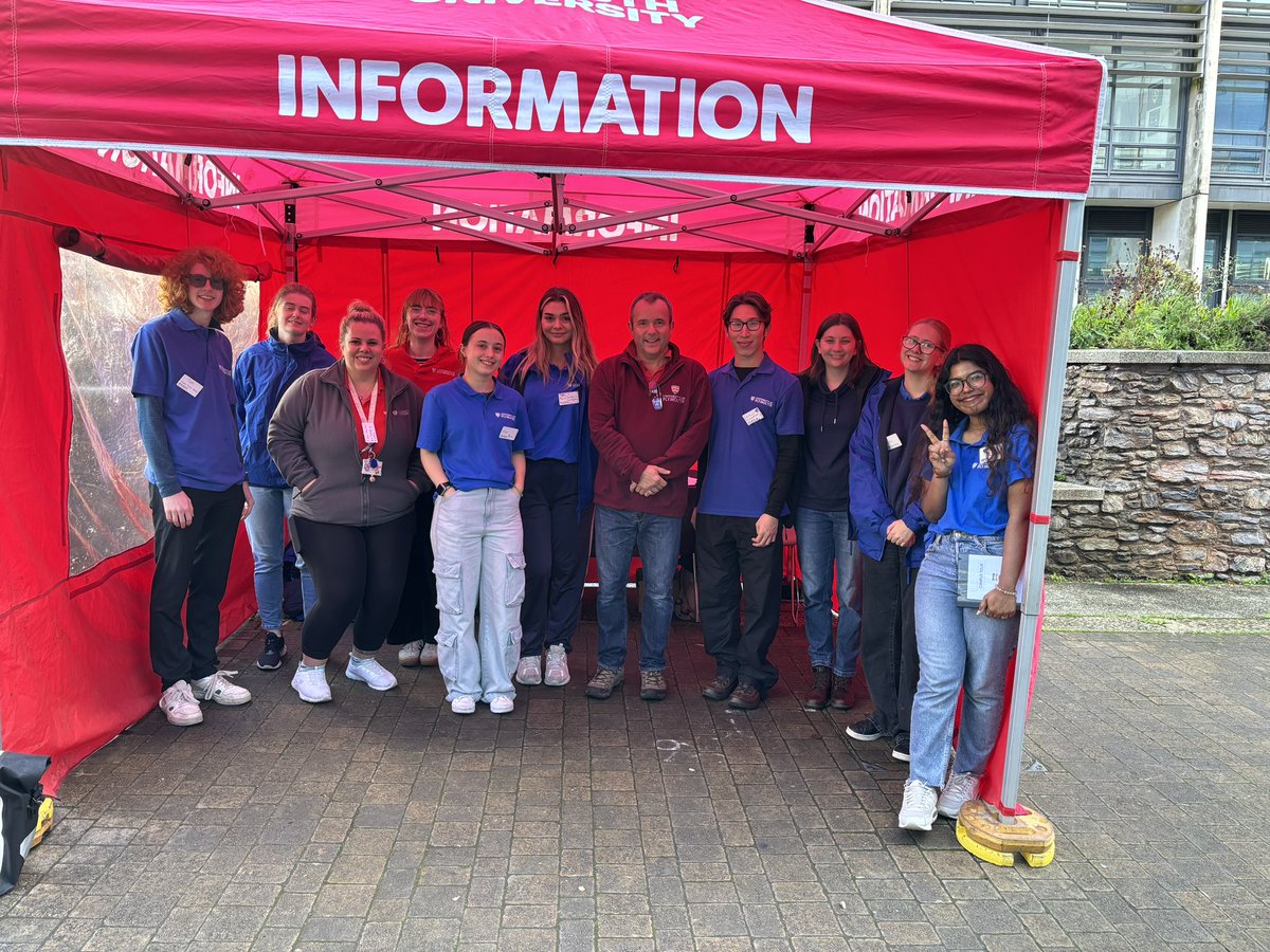 PlymUniVC's tweet image. University of Plymouth open day. Students and staff talk about all we have to offer in creating a life changing experience for our students.