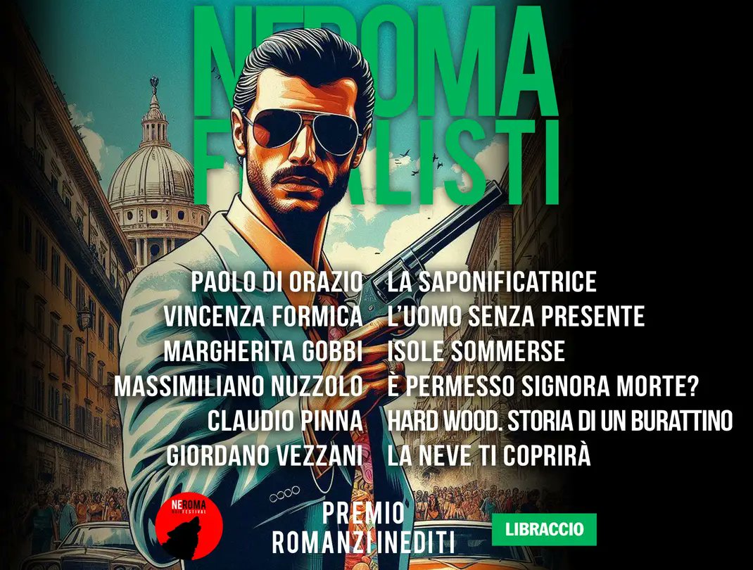 Eccomi con il mio romanzo tra i finalisti del Premio Neroma per romanzi inediti
#neroma #neromanoir #inedito #romanzo #neromafestival