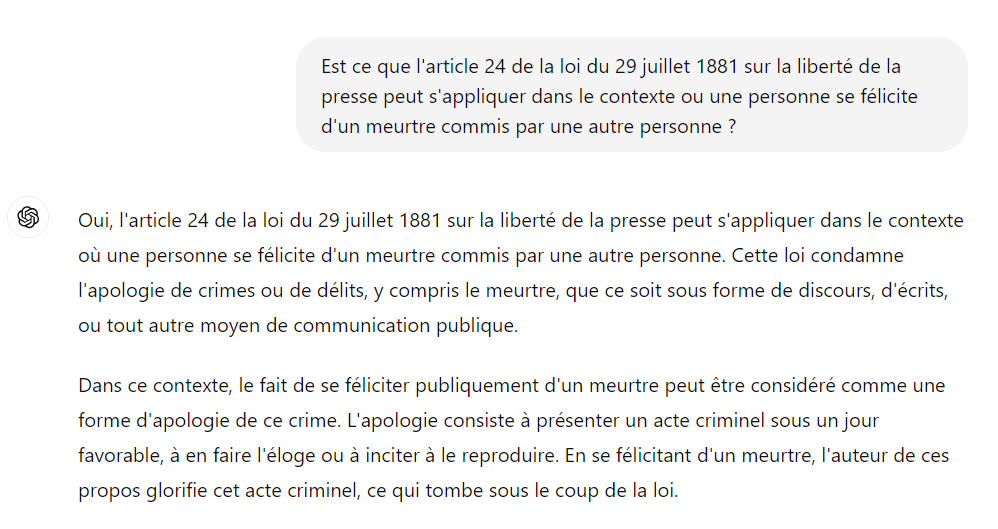 cyclo_d's tweet photo. @red_bear_trader @m6info @frvignolle @FredericPilard "Seront punis de la même peine [NDLR : 5 ans d'emprisonnement, 45 k€ d'amende] ceux qui, par l'un des moyens énoncés en l'article 23, auront fait l'apologie des crimes visés au premier alinéa [NDLR : Les atteintes volontaires à la vie]"  

https://t.co/jCj0L6d8GE…. https://t.co/Xfda2O2ayi