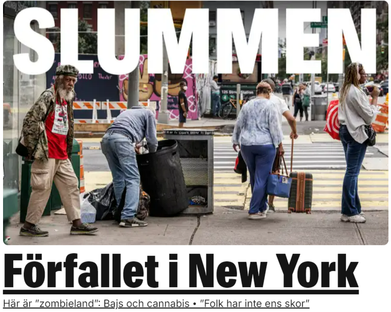 IFernheden's tweet photo. Vilka är det som styrt New York sedan republikanen Rudy Giuliani städade upp staden? Demokraterna har tagit NYC från en trygg storstad, till en stad i kaos där man genom woke ser de kriminella som offer istället för just brottslingar. Mycket sorglig utveckling. https://t.co/03WkBLYk5x
