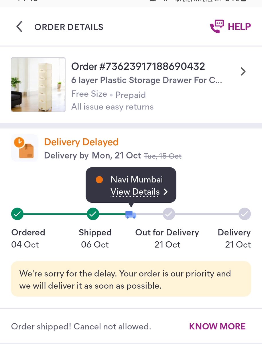 Amit_BT's tweet photo. @meesho_support 
This order is taking light years to get delivered. Your customer service sucks. Get a life and sell your company to @amazonIN https://t.co/872KztDXKc