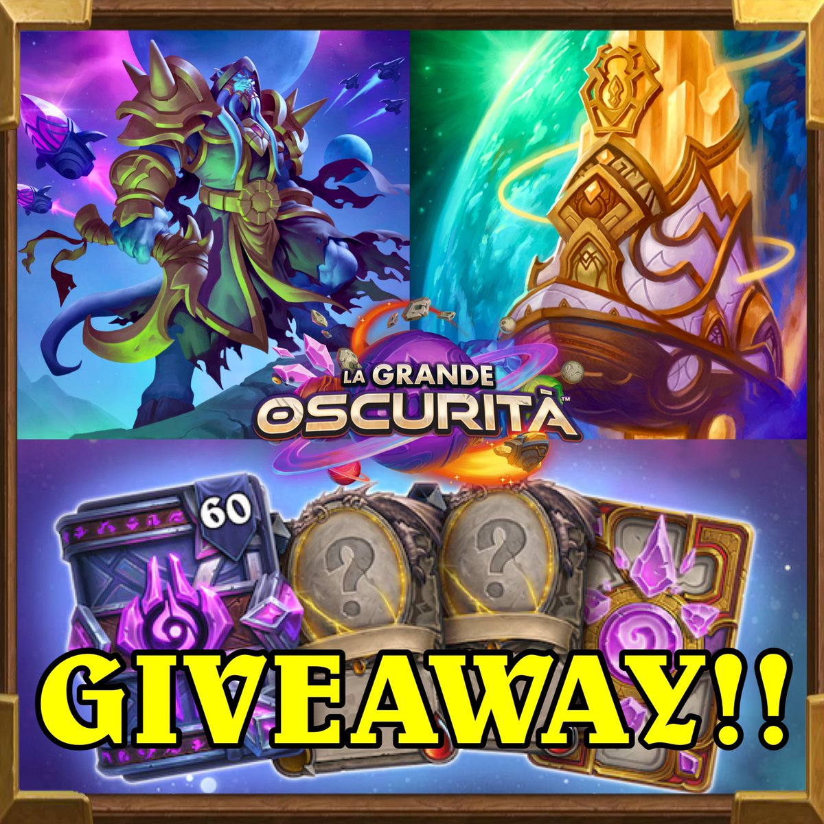 SilentNickHS's tweet photo. È arrivato il GIVEAWAY per il BUNDLE STANDARD:

https://t.co/qQ8Uof3uPS

#hearthstone #giveaway #greatbeyond #oscurità #ad https://t.co/EtSPgl9XwB