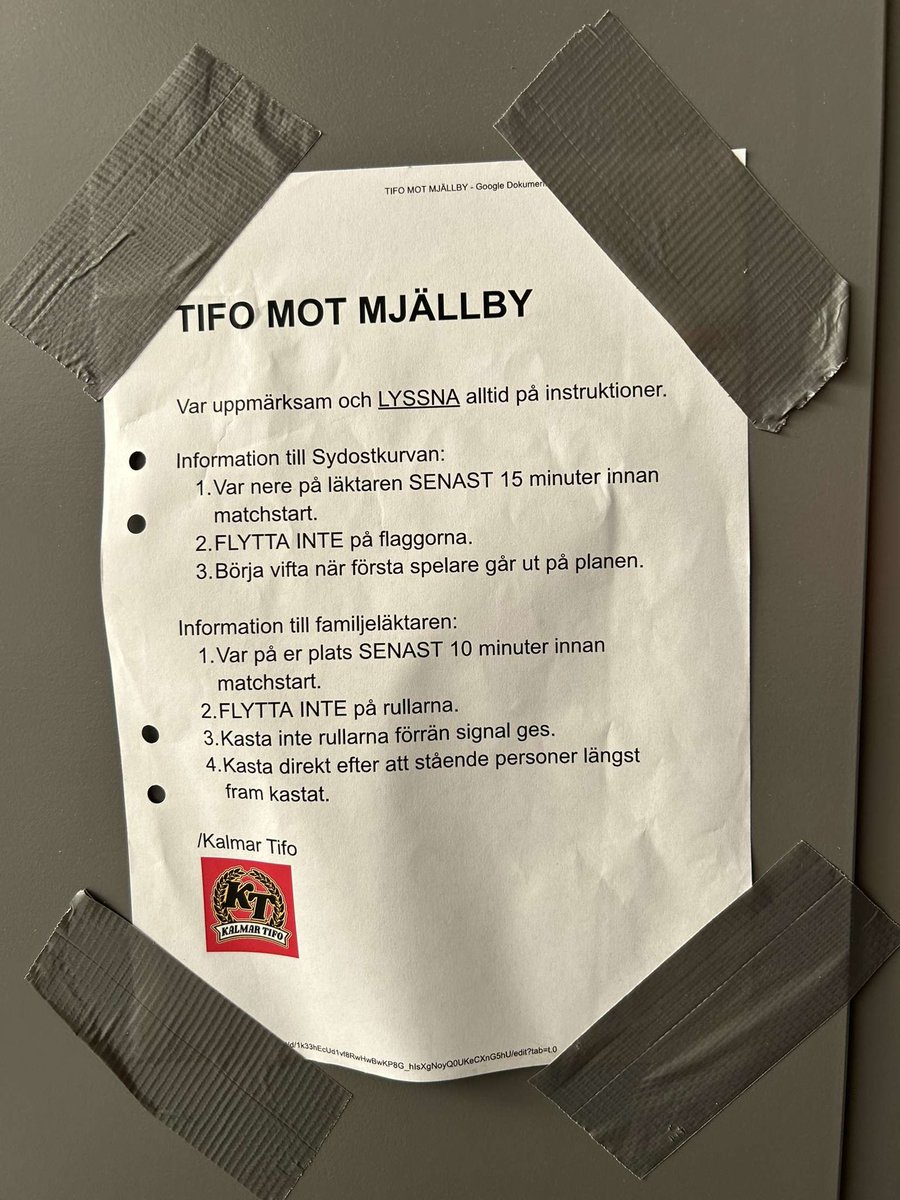 Kalmar Tifo (@kalmartifo) on Twitter photo 