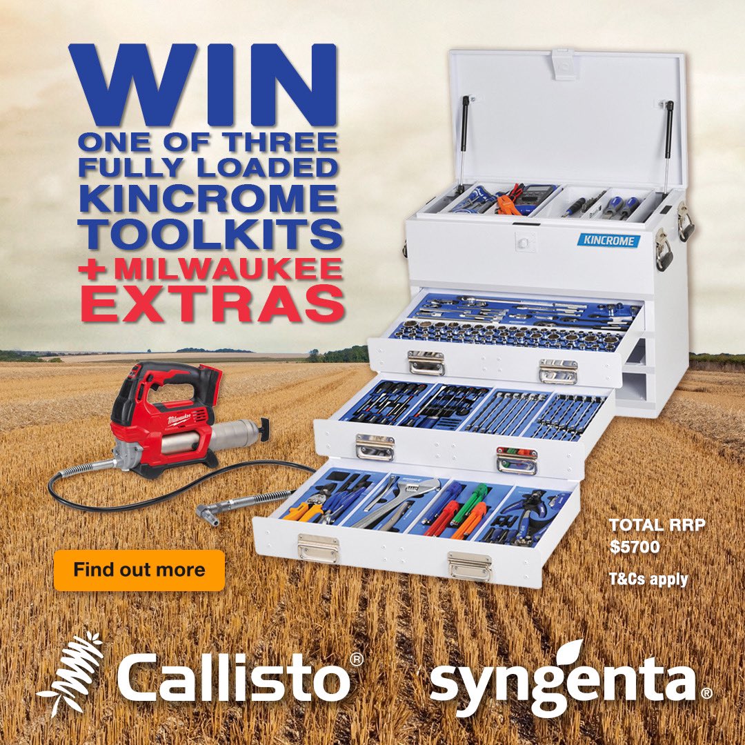 Handy CALLISTO toolbox promo <a href="/SyngentaANZ/">Syngenta ANZ</a> have running at the moment if you’re interested in an early Xmas pressie! syngenta.com.au/callisto-toolb…