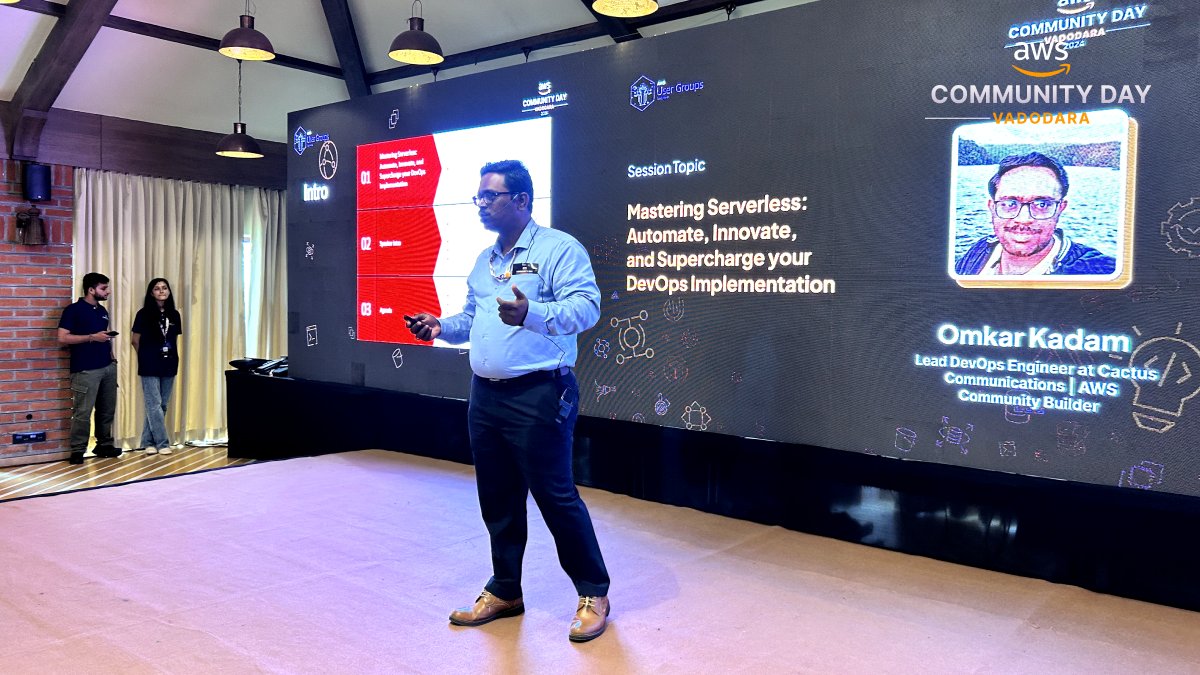 awsugbdq's tweet image. 🚀 What a powerful session by Omkar Kadam on mastering serverless for DevOps! Attendees learned how to automate workflows and accelerate innovation with AWS Serverless, leaving the room inspired to enhance their DevOps practices.  #AWSCommunityDay #ServerlessDevOps