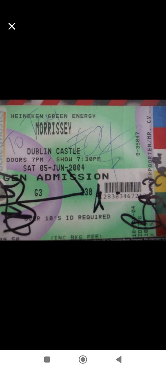 Tomaugi's tweet photo. @iantheCROAT Morrissey,Dublin. Signed by Bono &amp; Edge https://t.co/qBqwQ1CBnx