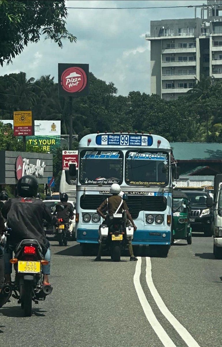prominimalism's tweet photo. When is the government finally going to implement a system to stop bus owners from hiring maniacs to drive these death traps? https://t.co/lSoHIMsq2R