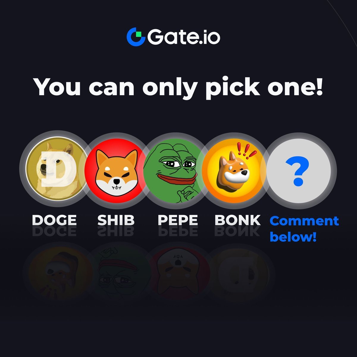 You can only pick one 🤔 #Memecoins

Which one will you choose?