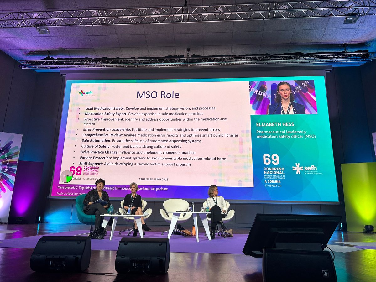 ⏩ Pharmaceutical leadership: Medication Safety Officer (MSO)

🚨 Necesitamos reflexionar porque los datos en Errores de Mediación son verdaderamente alarmantes.

💰Costes en iatrogenia, costes sanitarios, pero sobre todo en vidas humanas.

#sefh24