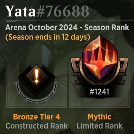 Started watching <a href="/Chord_O_Calls/">Alex Nikolic</a> and I hit Limited Mythic after being away from MTG for several years. Many thanks for the quality YT vids