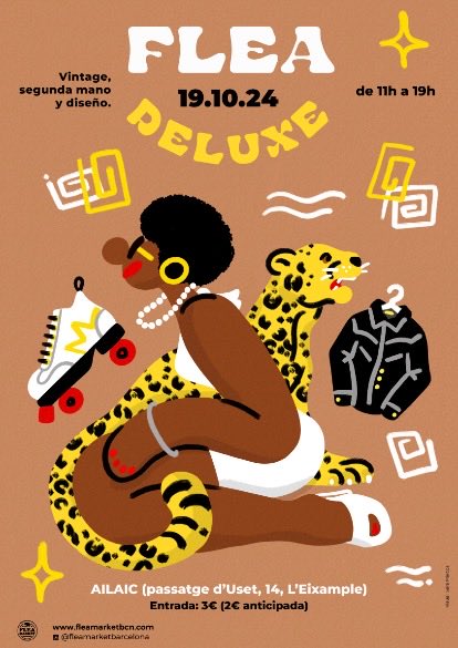 Hoy sábado 19 de octubre tienes una cita con Flea Deluxe, en pleno corazón de l’Eixample, a 5 minutos andando de Sagrada Familia. Dentro del marco de Flea Market Barcelona, el Flea Deluxe es un showroom vintage, de diseño y de segunda mano.