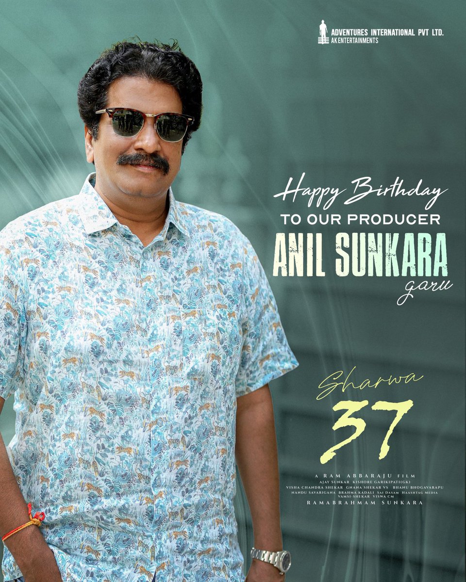 Happy Birthday to our producer and great human being <a href="/AnilSunkara1/">Anil Sunkara</a> sir..
#Sharwa37