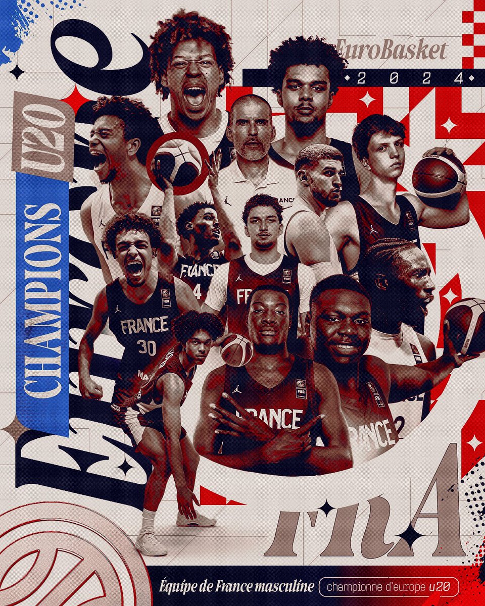 ffbasketball's tweet photo. Les Equipes de France de jeunes ont également brillée cet été !

5⃣ médailles dont 4⃣ en Or 🏅 lors des 6⃣ championnats d'Europe disputés https://t.co/uMJbegWU0m