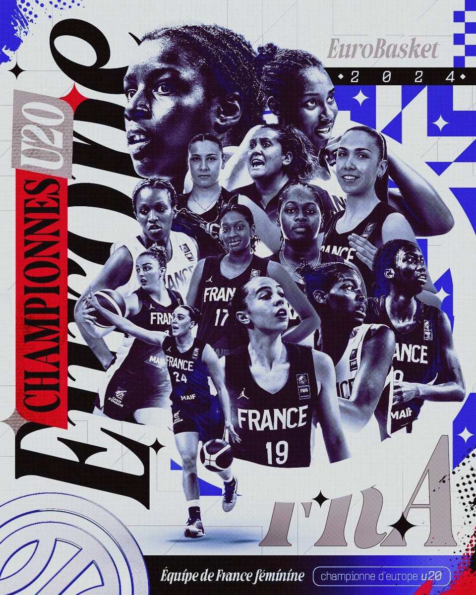 ffbasketball's tweet photo. Les Equipes de France de jeunes ont également brillée cet été !

5⃣ médailles dont 4⃣ en Or 🏅 lors des 6⃣ championnats d'Europe disputés https://t.co/uMJbegWU0m