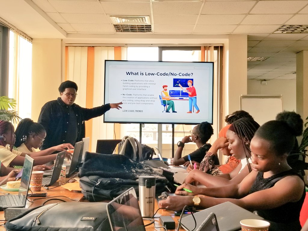 slugada's tweet photo. Empowering #WomenInTech! Excited to see @ashaba_jasper leading a session on how to transform ideas into impactful solutions using Low-Code Platforms with @ATCommunityKla
#BuildWithAT #WeLoveNerds #ATDevsUG https://t.co/j0schJi5Jh