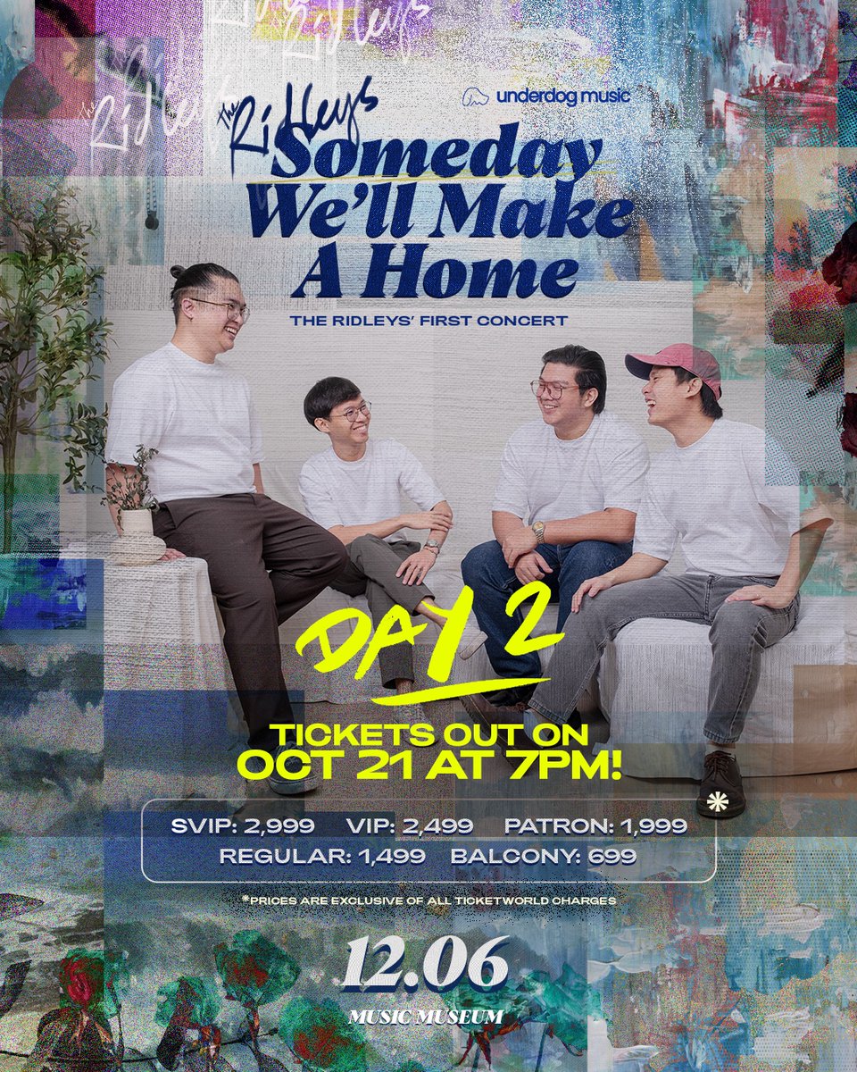 tineassists's tweet photo. The Ridleys’ - Someday We’ll Make a Home (Day 2) | Ticketing Assistance / Pasabay / Pasabuy / Pabili
Form: https://t.co/F5bXL3uIu3
✅Reliable w/ fast internet
🧾Check our feed for proofs & feedback
✨1000+ tickets secured
#TheRidleys #Ridleys
#tineassists https://t.co/cXYmtjhqyt