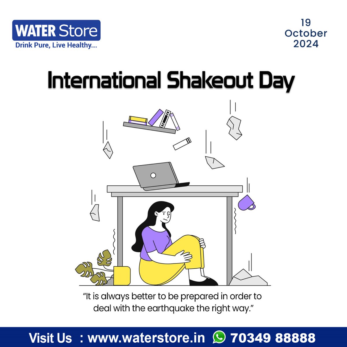 waterstore_blog's tweet image. #ShakeOut #shakeoutrun #ShakeOutDay #earthquake #earthquakesafety #EarthquakeDrill #earthquakepreparedness #waterstore #drinkpurelivehealthy No. 1 Trusted Water Purifier and Vacuum Cleaners Dealer in Kerala. | Enquiries Call: +91-7034988888 | Visit Us: waterstore.in