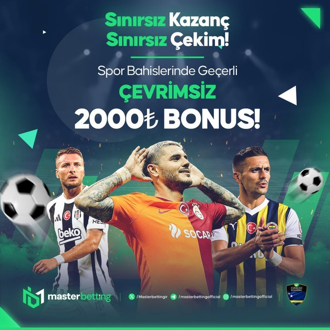 #Masterbetting'de

💸250 Super Freespin!

🎁100TL &amp; 100FS Deneme Bonusu

✅Üyelik için: cutt.ly/masterbnko

#borsa #bist100 Fenerbahçe #sasa Victor Osimhen #ANTvGS #tuprs Kerem Aktürkoğlu #halkaarz