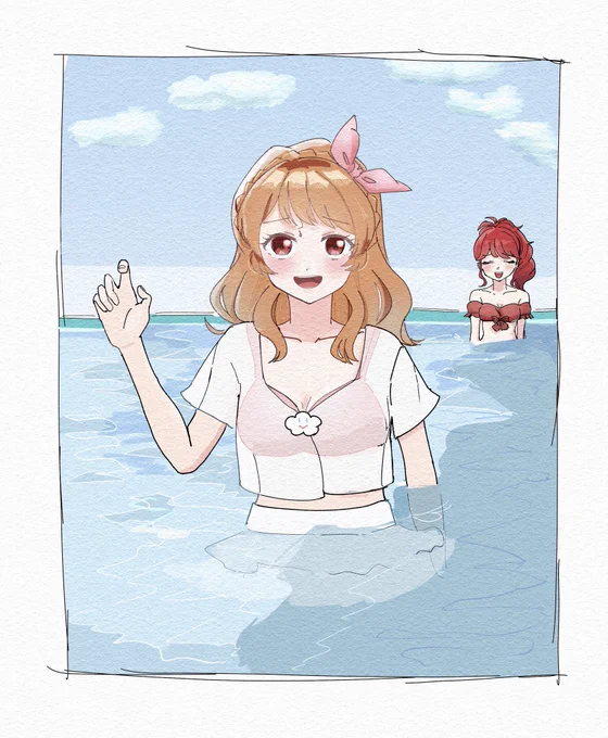 すみません、そこのビーチボール取ってくださいまだ夏だと言い張る 