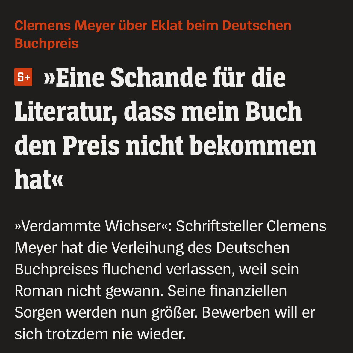 Illuminatus23's tweet photo. Just an Ossi doing Ossi-Things. #buchpreis #clemensmeyer #jammerossi #selfvictimisation #ostdeutschland https://t.co/2fSrWCNL1N