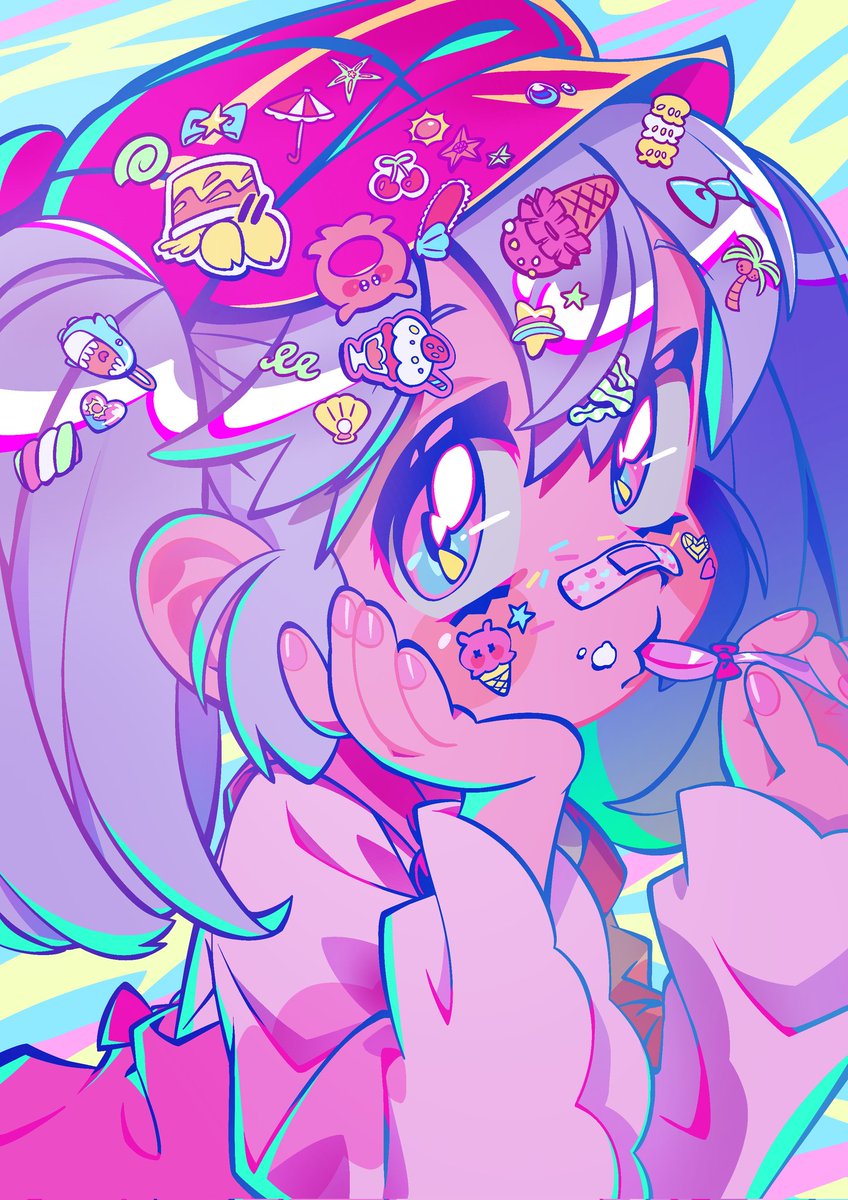 #絵柄好みっていう人にフォローされたい

アイスパニック、過去絵を振り返る展！。

No4
【スイートタイム】