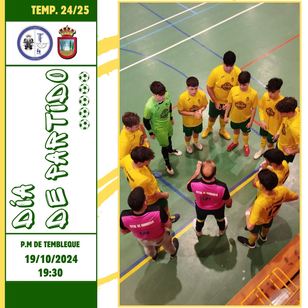 AtlHonrubia's tweet photo. 🟡🟢DIA DE PARTIDOS🟡🟢

Nuestros equipos viajan esta tarde en búsqueda de los 6 puntos.

⚔️ Juvenil A 📍Villanueva de los Infantes @InfantesFS

⚔️Juvenil B 📍Tembleque 

#HONRUBIADAY
#Orgulloamarillo 🦁🦁🦁🦁 https://t.co/AxKAot0FVu