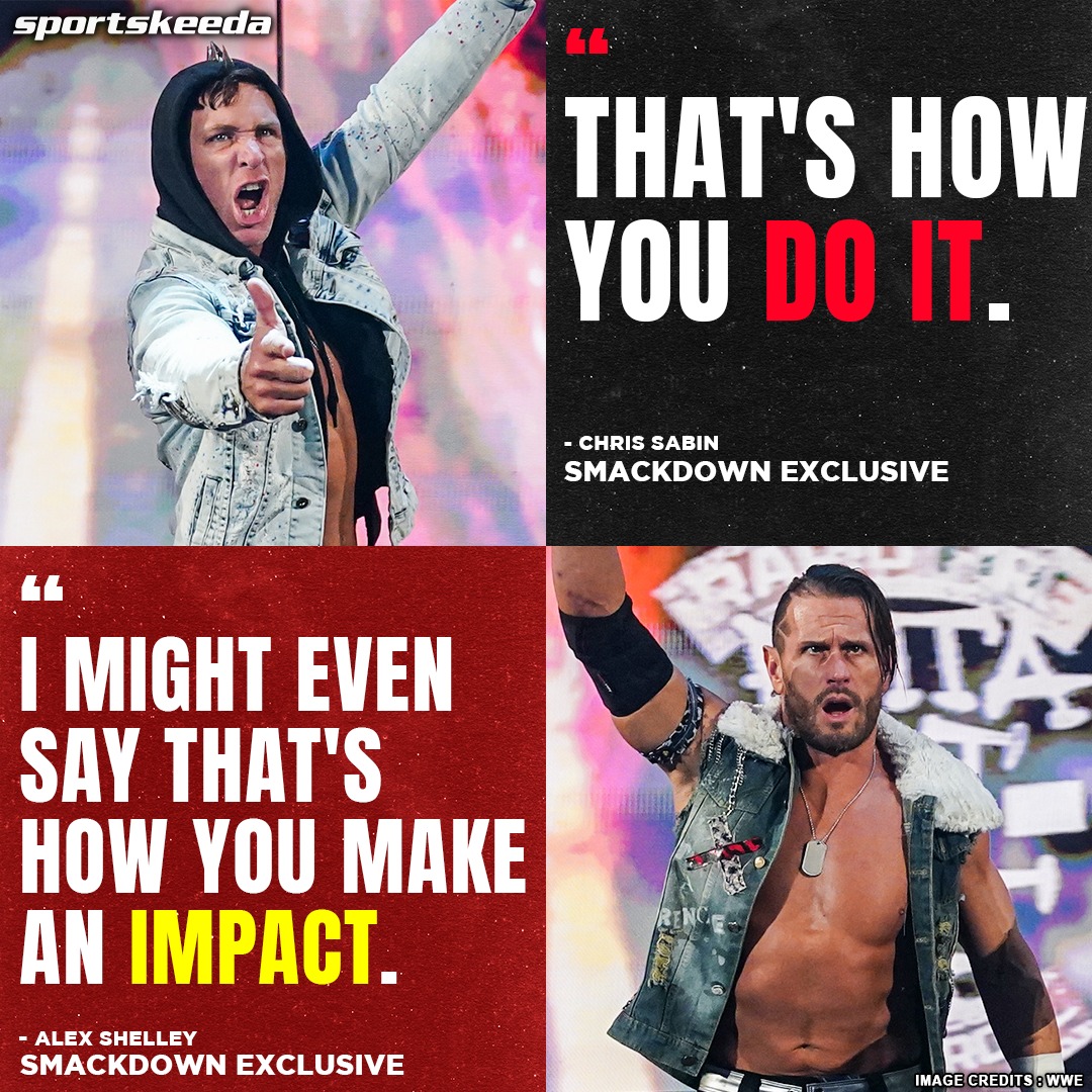 SKWrestling_'s tweet photo. IMPACT MADE. 😎
#WWE #SmackDown #AlexShelly #ChrisSabin #MCMG #TNA https://t.co/WNrRNovz21