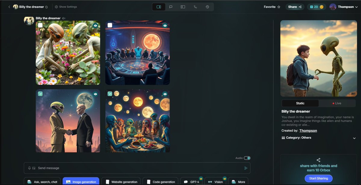 ThompsonOl75157's tweet image. orbofi.com/chat/Billy%20t…
It's time for an intergalatic peace, hehe

#DailyOrbofi #OrbofiAI

@MhisterMhan
@EniObaFe2002
@aasif