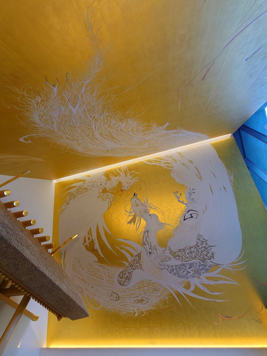 初公開！／ ＼天野喜孝《鳳凰図》原画／ 当館のお隣、武蔵野坐令和神社