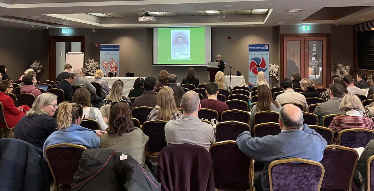 HTAI Conference 2024 in full swing… brilliant talks from Professor Paul Rouse on the early years of the GAA and our keynote speaker Dr Éimear O’Connor on artefacts held in the National Museum of Ireland! <a href="/HTAIteachers/">HTAI</a> <a href="/Oide_History/">Oide History Post-primary</a>