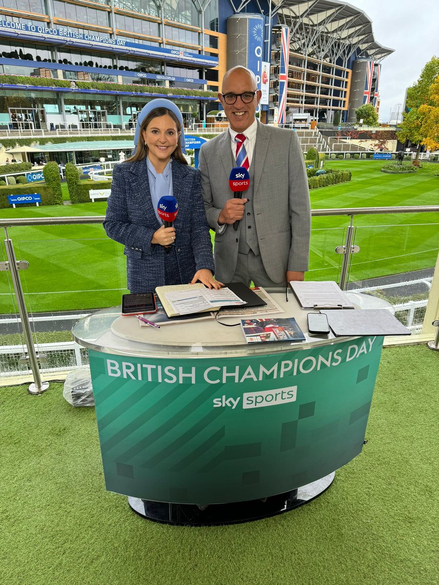 Josh Apiafi (@joshapiafi) on Twitter photo It’s showtimmmmme🤩
Live at 10.30am from <a href="/AscotRacecourse/">Ascot Racecourse</a>
Join <a href="/GinaBryce/">Gina Bryce</a> and myself for all the news live from the course on British Champions Day
Six races, Four Group Ones, One Champion Jockey all live on Sky Sports Racing <a href="/AtTheRaces/">At The Races</a> Ch415 It’s showtimmmmme🤩
Live at 10.30am from <a href="/AscotRacecourse/">Ascot Racecourse</a>
Join <a href="/GinaBryce/">Gina Bryce</a> and myself for all the news live from the course on British Champions Day
Six races, Four Group Ones, One Champion Jockey all live on Sky Sports Racing <a href="/AtTheRaces/">At The Races</a> Ch415