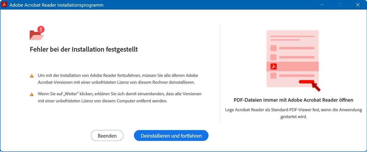 If you ever asked yourself how much rent #software companies like <a href="/Adobe/">Adobe</a> extort in today's subscription frenzy: I have to de-install my Adobe version (v7) with legit perpetual license in order to install the latest (free) Adobe Reader version?! 🤬

#OSS