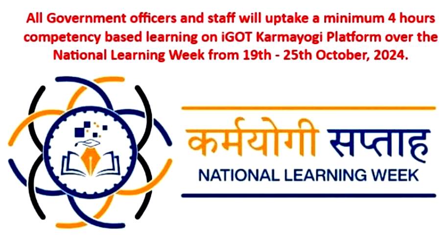 nfreisapp's tweet photo. NFR - MISSION KARMAYOGI: कर्मयोगी सप्ताह – National Learning Week :  : 19 Oct to 25 Oct, 2024 
During the campaign, each employee has to uptake 4 hours of competency-linked learning on iGOT Karmayogi Platform
https://t.co/B8HiVmMVmM https://t.co/Iijt958WeJ