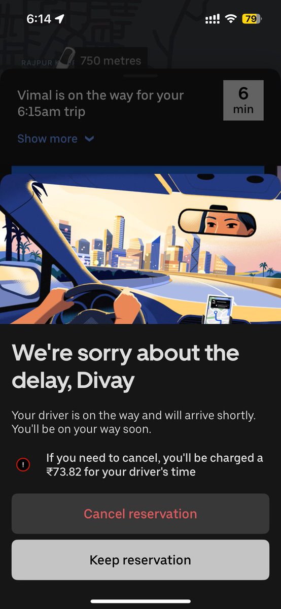 _Mirzapuri_'s tweet photo. Uber cab was scheduled 
Driver got assigned 
Then driver asking to cancel ride
He is not cancelling from his side. If i tried to cancel Uber asking for 75 ra charge
 What kind of service they are providing ?
@Uber_India @Uber @Uber_Support @UberIN_Support https://t.co/blYB9SBlLz