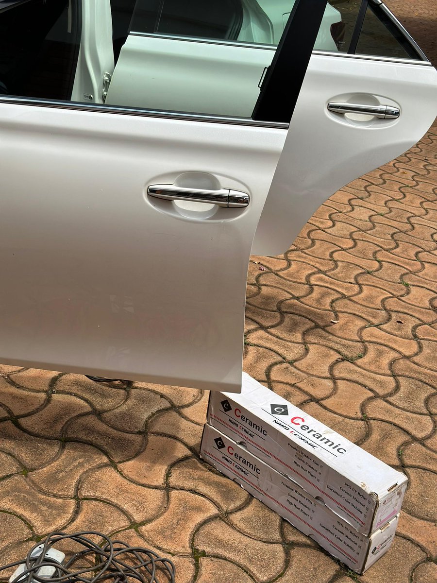sparewo_ug's tweet photo. Say goodbye to sun glare! 🌞
We just installed Ceramic Nano Tint on our client's car, and the difference is crystal clear (literally)! 😎🌟 Not only does it block harmful UV rays, but it keeps the ride cooler and way more stylish.
#TheAutoHub #Sparewo https://t.co/UFogtTSp5V