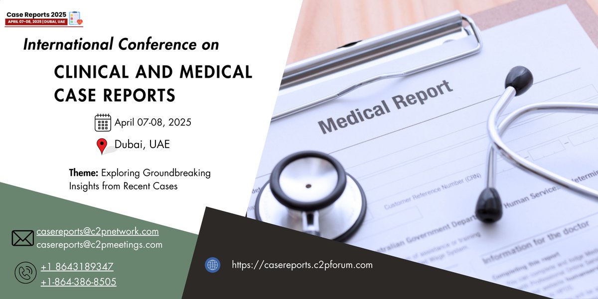 ClaraJean724's tweet photo. Clinical case reports provide valuable insights into real patient cases, contributing to medical education, enhancing patient care, and fostering advancements in medical research.
Website: https://t.co/uPlt1GFsYl
#ClinicalCaseReports
#MedicalResearch
#CaseStudy
#MedicalInsight https://t.co/FhI3yU6m13