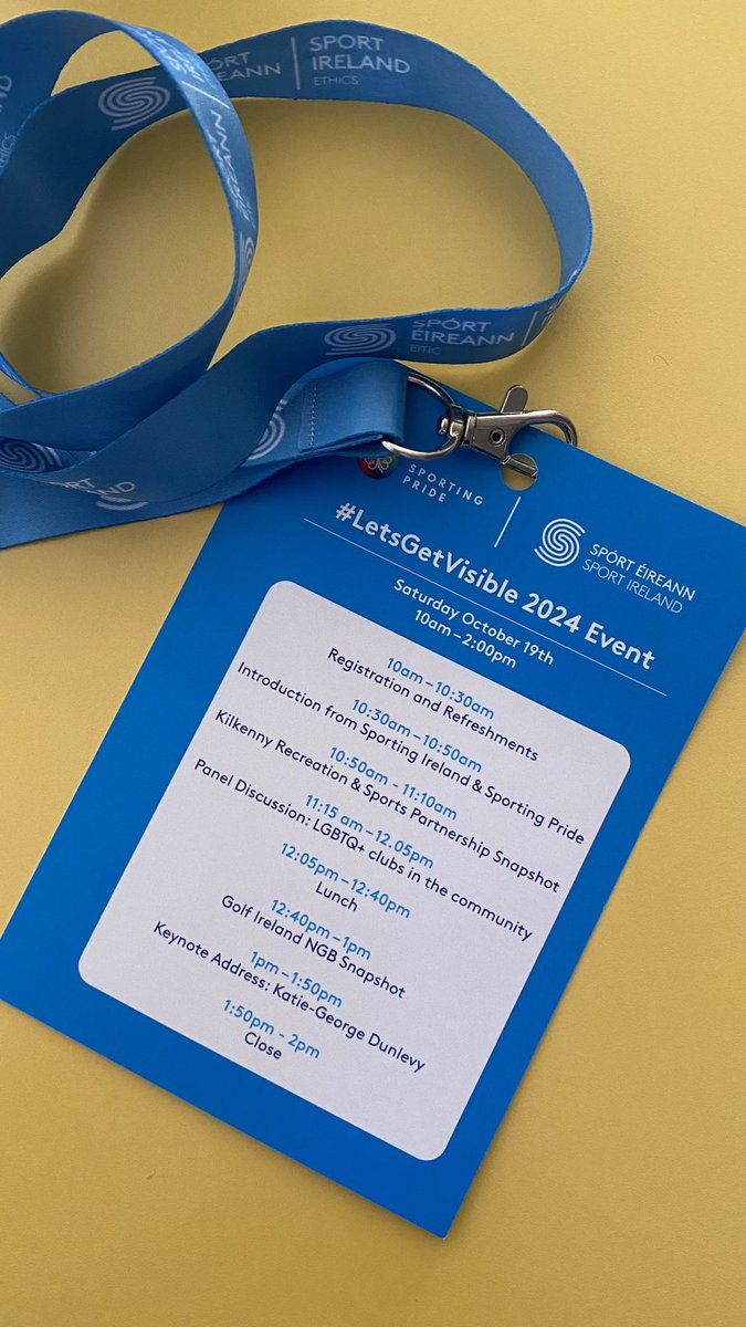 ParalympicsIRE's tweet photo. We are delighted to be in attendance at the #LetsGetVisible 2024 event.
A fantastic morning of discussion ahead rounded off by a keynote address by Katie-George Dunlevy!
#LetsGetVisible | #SportingPride https://t.co/sUwmHQdtj4