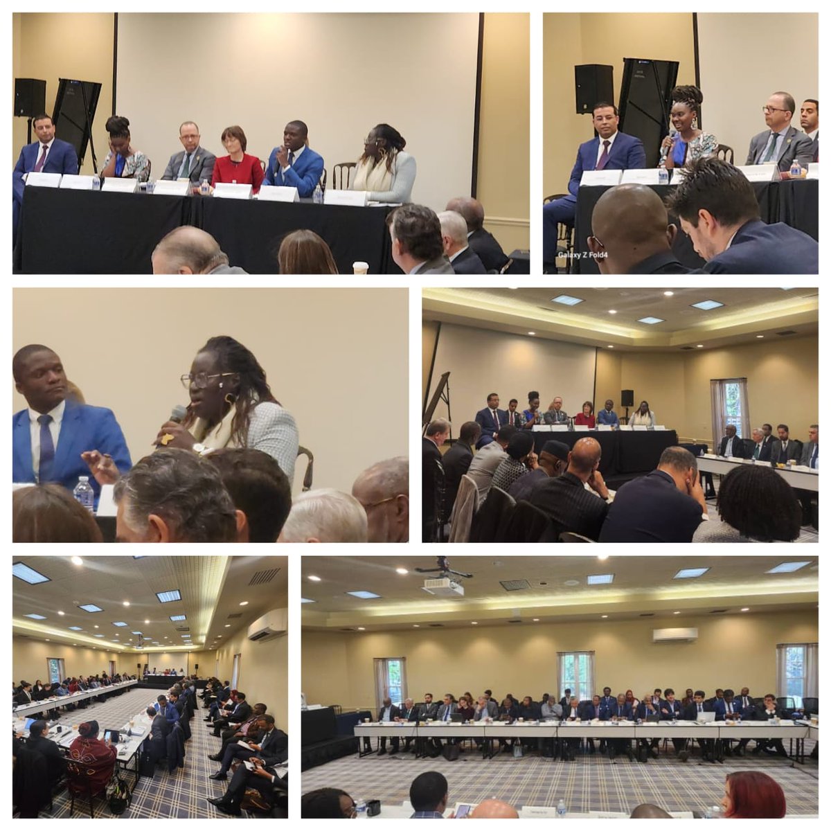 AU_AYAPs's tweet photo. Rich exchanges at the 9th Informal Annual Joint Seminar between the UN Security Council and @_AfricanUnion PSC in Tarrytown.
The #AYAPs enriched discussions on Youth, Women, Peace, and Security by sharing powerful stories from young people across #Africa. 1/2 https://t.co/x5fWHhP9QD