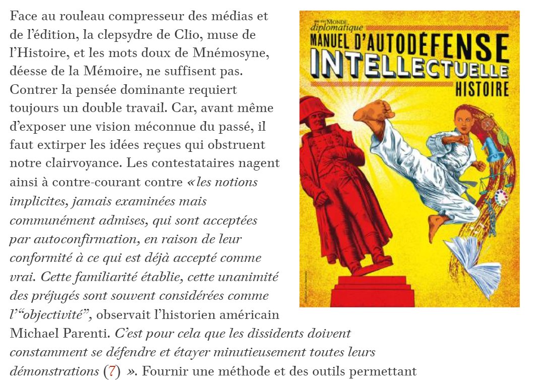 Bizarre, quand c'est le <a href="/Monde_diplo/">LeMondediplomatique</a> qui le dit, le <a href="/leJDD/">Le JDD</a>  n'en fait pas un article diffamatoire... 
Parfait exposé des mécanismes de transformation de narratif et de perception de l'histoire
