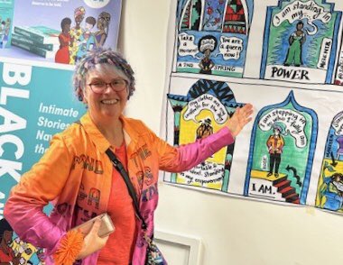 Rose Matthews (@northerlyrose) on Twitter photo It was captivating to watch art being created. <a href="/MendoncaPen/">Dr Pen Mendonca</a> produced a beautiful illustration which I was honoured to be in.
The phrase “I am stepping into who I fully am” is based on how one of the <a href="/AutMenopause/">AutMenopause</a> participants described menopause.
It really resonated with me.
6/ It was captivating to watch art being created. <a href="/MendoncaPen/">Dr Pen Mendonca</a> produced a beautiful illustration which I was honoured to be in.
The phrase “I am stepping into who I fully am” is based on how one of the <a href="/AutMenopause/">AutMenopause</a> participants described menopause.
It really resonated with me.
6/