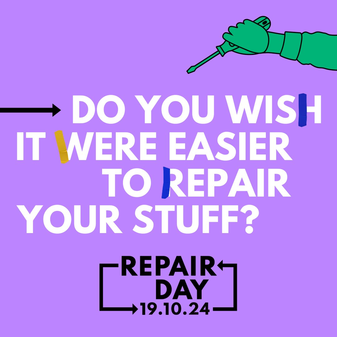 🎉 Happy Repair Day everyone! 🎉
⁠
Today, repairers are gathering to celebrate repair and fight for #RepairforEveryone ✊ ⁠
⁠
There are over 2000 events happening across the globe - the most we've ever seen! 💥 Let us know what you get up to!