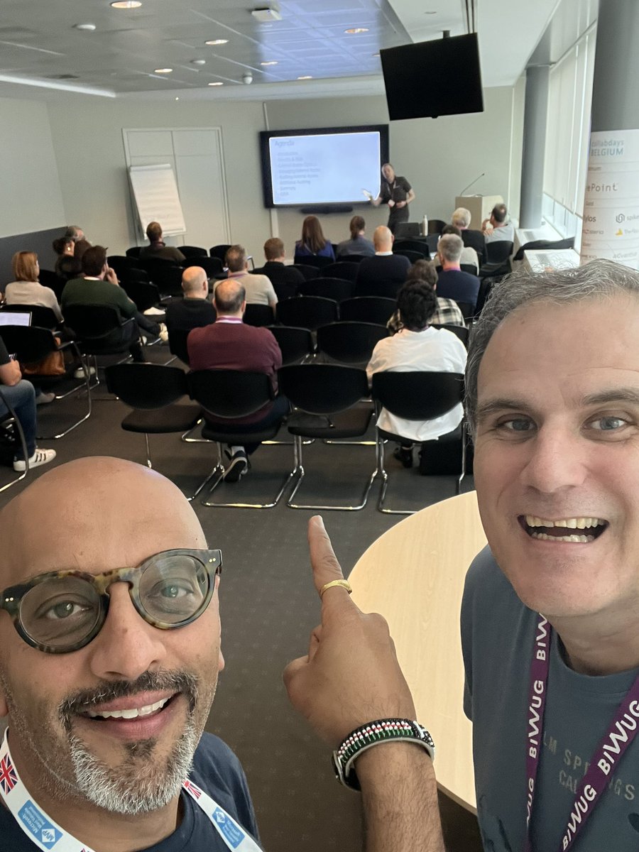 Paul Hunt #MVP #Maker (@cimares) on Twitter photo Bumped into <a href="/techChirag/">Chirag Patel MVP MCT</a> at the back of <a href="/baddaz/">Peter Baddeley</a> session on managing and reporting on External Access at #CollabdaysBe Bumped into <a href="/techChirag/">Chirag Patel MVP MCT</a> at the back of <a href="/baddaz/">Peter Baddeley</a> session on managing and reporting on External Access at #CollabdaysBe